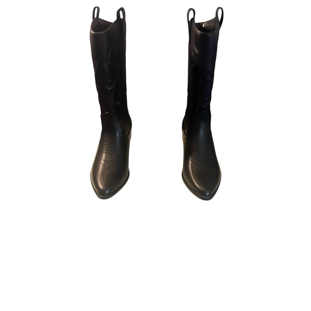 J Adams Pointed Toe Mid Calf Women's Size 7.5 Boots Black